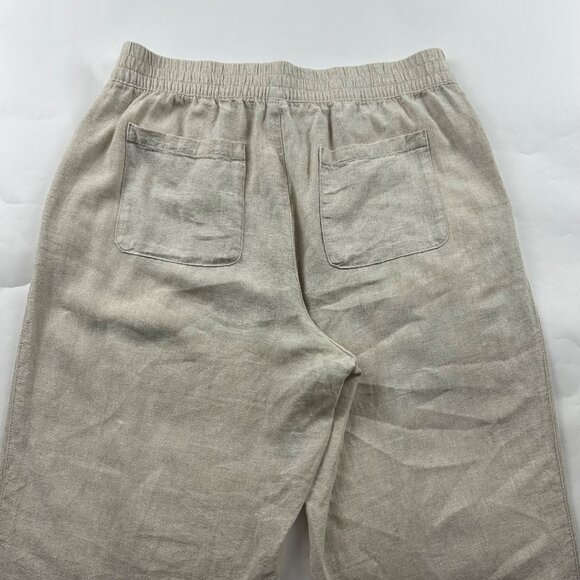 Old Navy Flax Linen Blend High Rise Straight Leg Lounge Pant L - Picture 7 of 7